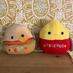 Best friends burger, and fries 🍟 🍔 squishamllow 6.5 inch NWT